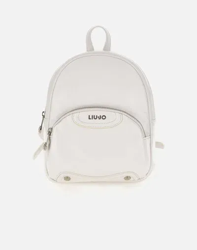 Liu •jo Liu Jo Sisik White Leather Effect Backpack