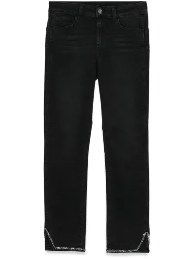 Liu •jo Straight-leg Jeans In Black