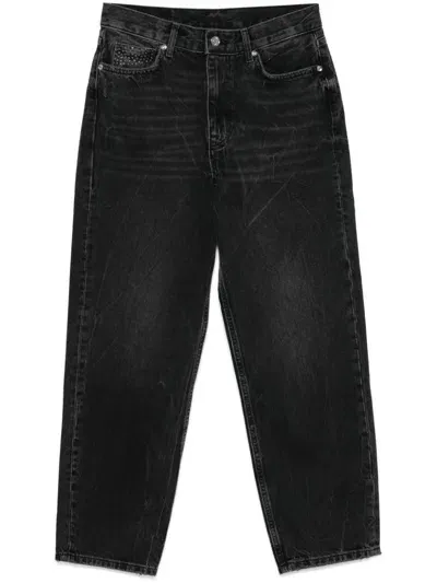 Liu •jo Straight-leg Jeans In Black