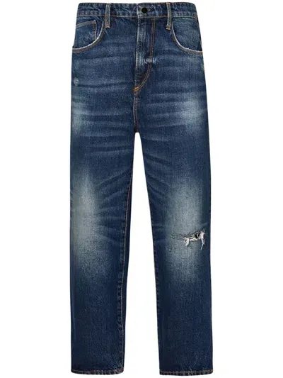 Liu •jo Whiskering-effect Jeans In Blue