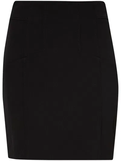 Liu •jo Zip-up Miniskirt In Schwarz