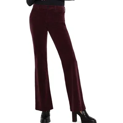 Liverpool Hannah Corduroy Flare Pants In Blackberry