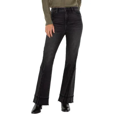 Liverpool Hannah Seamed High Waist Flare Jeans In Mooreland