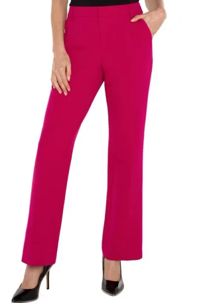 Liverpool Kelsey Flare Stretch Suiting Pants In Star Ruby