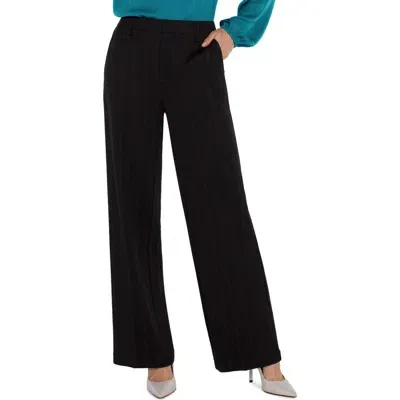 Liverpool Kelsey Wide Leg Knit Pants In Black Forest Pnst