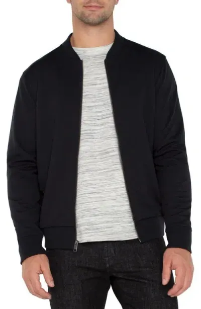 Liverpool Knit Bomber Jacket In Black