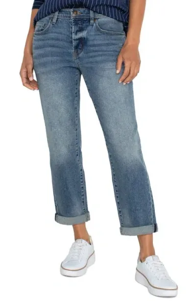 Liverpool The Keeper Cuffed Boyfriend Jeans In Aust Well