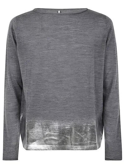 Liviana Conti Basic Sweater In Gris