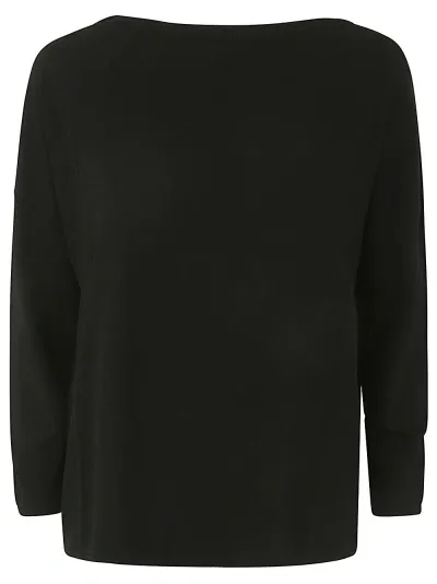 Liviana Conti Crew Neck Sweater In Black