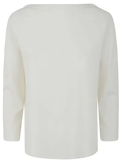 Liviana Conti Crew Neck Sweater In White