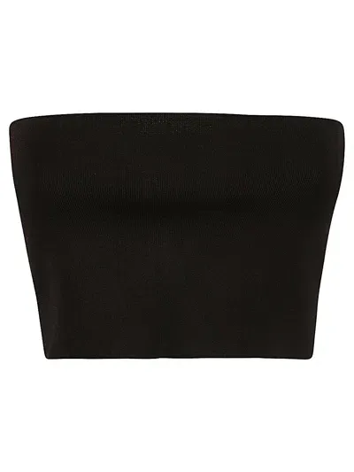 Liviana Conti Viscose Bandeau Top In Black