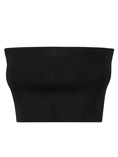 Liviana Conti Viscose Bandeau Top In Black