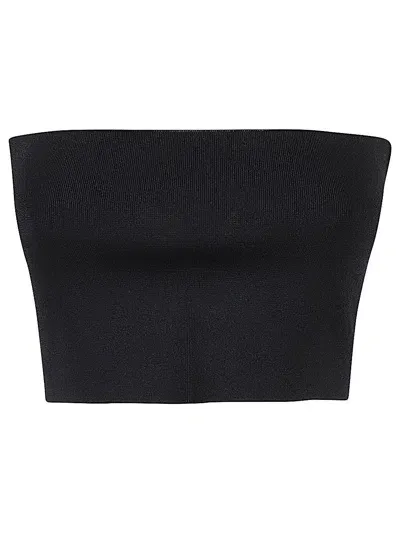 Liviana Conti Viscose Bandeau Top In Black