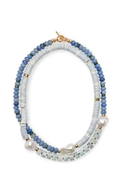 Lizzie Fortunato Cabana Necklace In Blue