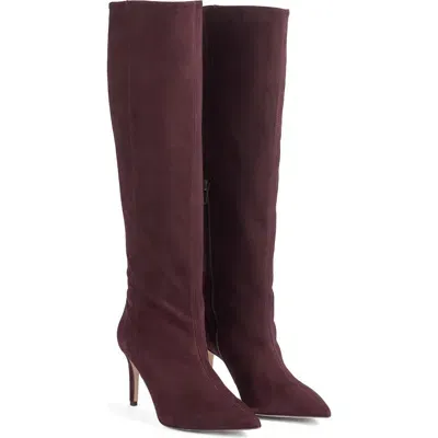 Lk Bennett Astrid Knee High Boot In Bordeaux