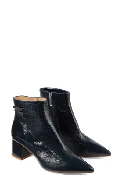 Lk Bennett Missy Pointed Toe Bootie In Navy