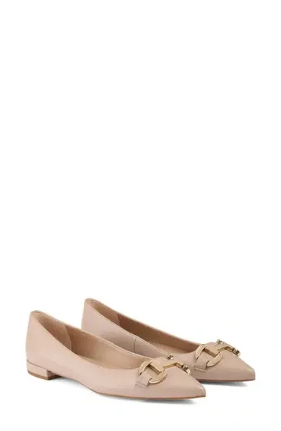 Lk Bennett Natalya Pointed Toe Flat In Trench