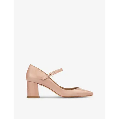 Lk Bennett Womens Pin-pink Winter Patent-leather Mary Jane Courts