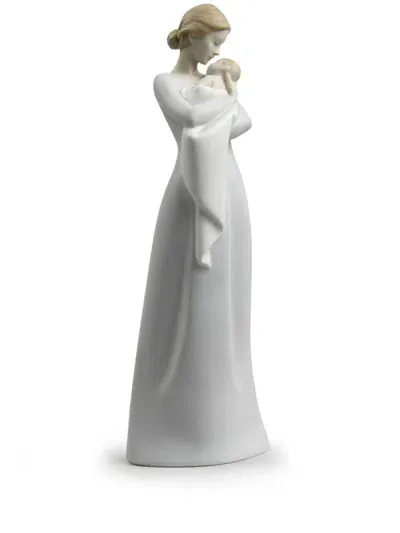 Lladrò A Mother's Embrage Figurine (31cm X 10cm) In White