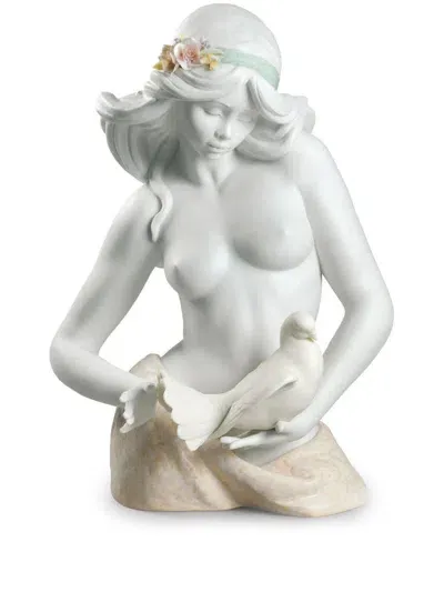 Lladrò A Tribute To Peace Porcelain Sculpture (40cm X 30cm)) In White