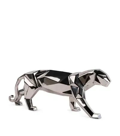 Lladrò Porcelain Panther Figurine In Neutral