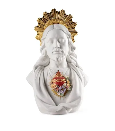 Lladrò Sacred Heart Of Jesus Figurine In White