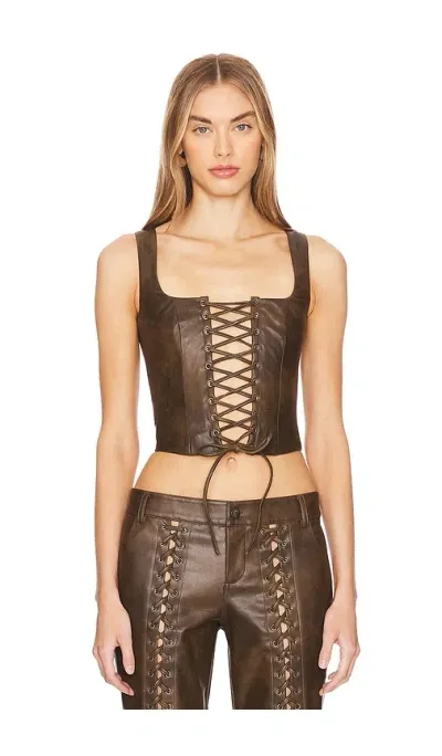 Loba Arcotis Bustier In Brown