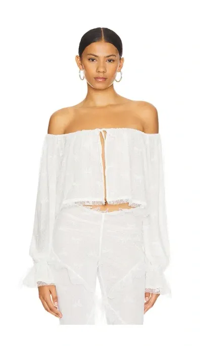 Loba Clares Top In Ivory