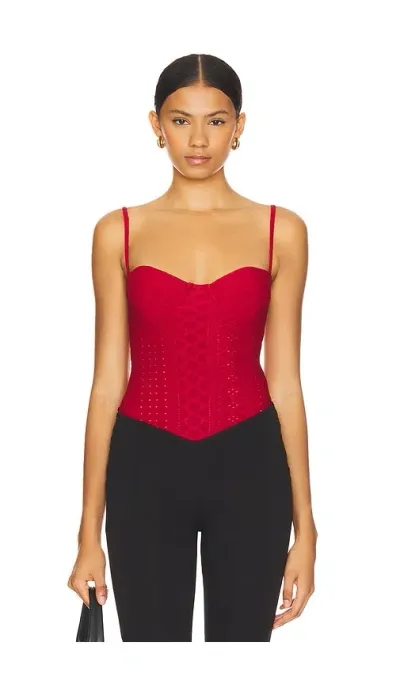 Loba Livia Bodysuit In Red