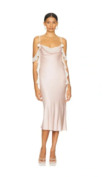 Loba Soria Midi Dress In Blush