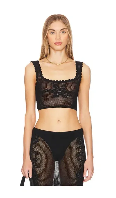 Loba Toshi Crop Top In Black