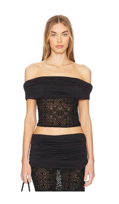 Loba Violeta Top In Black