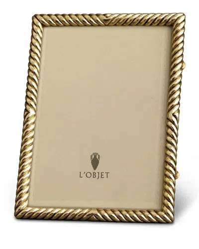 L'objet Deco Twist 24k Gold Picture Frame, 8" X 10"