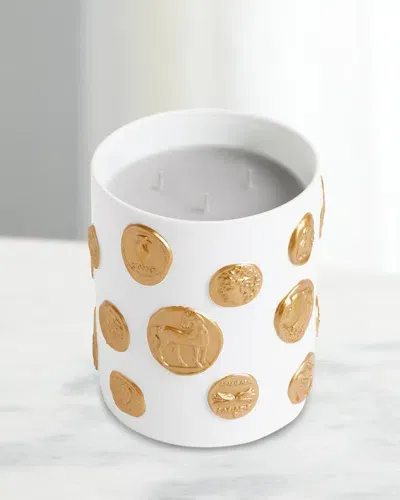 L'objet Mdaille 3-wick Candle In White