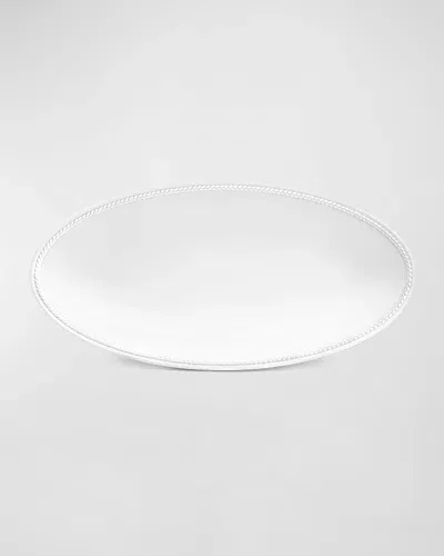 L'objet Soie Tressee Small Oval Platter, 14"