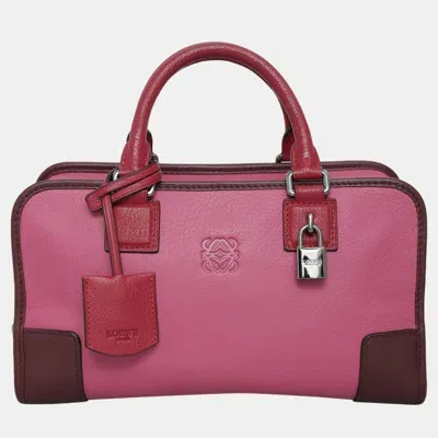 Pre-owned Loewe Amazona Handbag In Pink