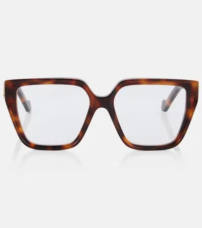 Loewe Anagram Cat-eye Glasses In Brown