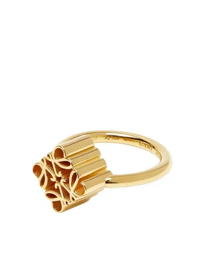 Loewe Anagram-motif Stacking Ring In Gold