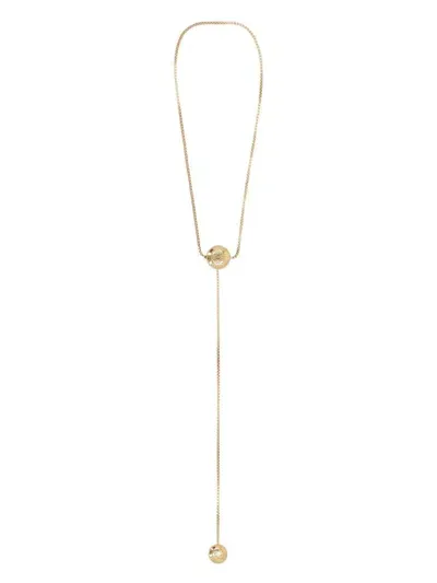 Loewe Anagram Pebble Necklace In Gold