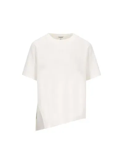 Loewe Asymmetric Jersey T In White