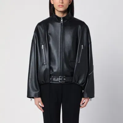 Loewe Balloon Black Leather Jacket