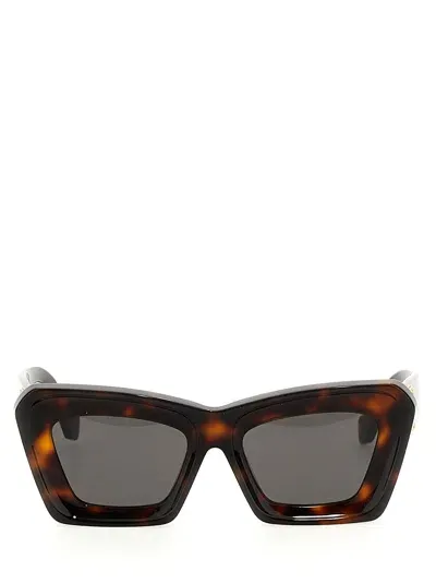 Loewe Beveled Sunglasses In Brown