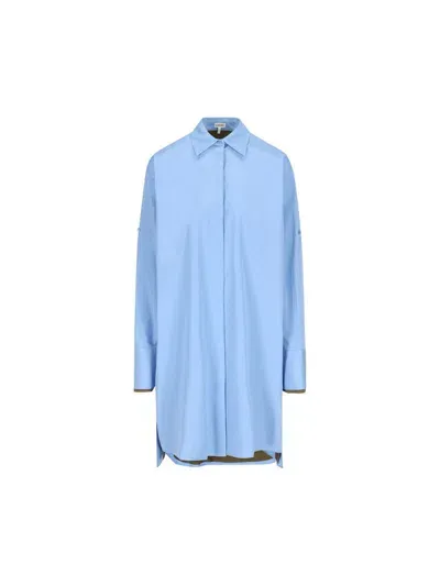 Loewe Dresses In Ash Blue