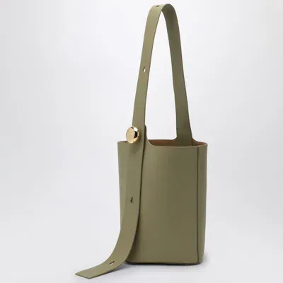 Loewe Eucalyptus Green Calfskin Pebble Bucket Medium Bag