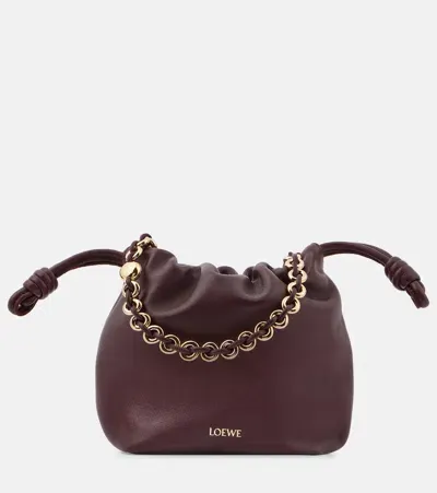 Loewe Flamenco Napa Leather Crossbody Bag In Red