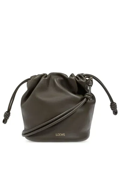 Loewe Flamenco Purse Bucket Bag In Green