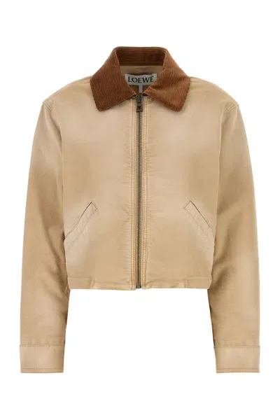 Loewe Jacket-38f Nd  Female In Cream