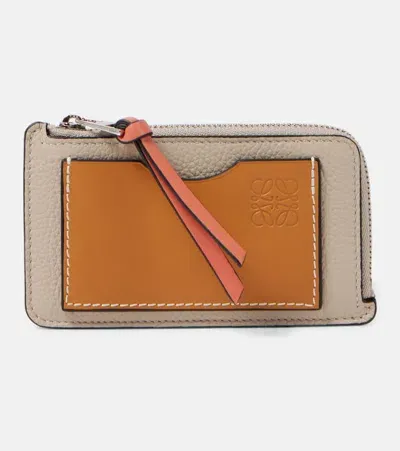 Loewe Leather Card Holder In Brown