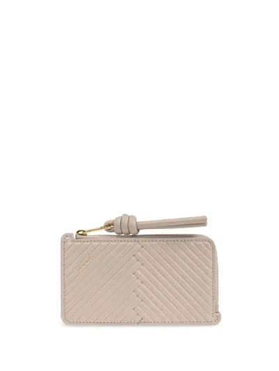 Loewe Leather Wallet In Neutrals