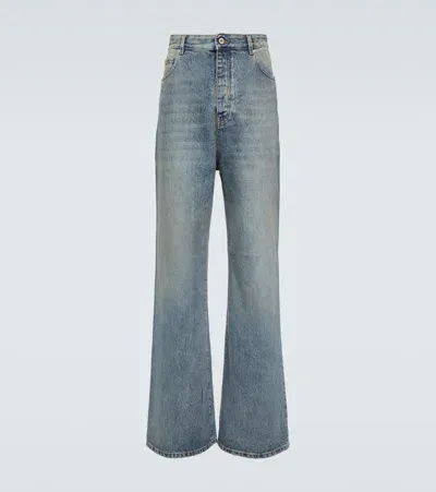 Loewe Mid-rise Wide-leg Jeans In Blue